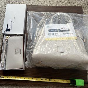 NWT Dooney and Bourke Florentine Cameron satchel and wristlet